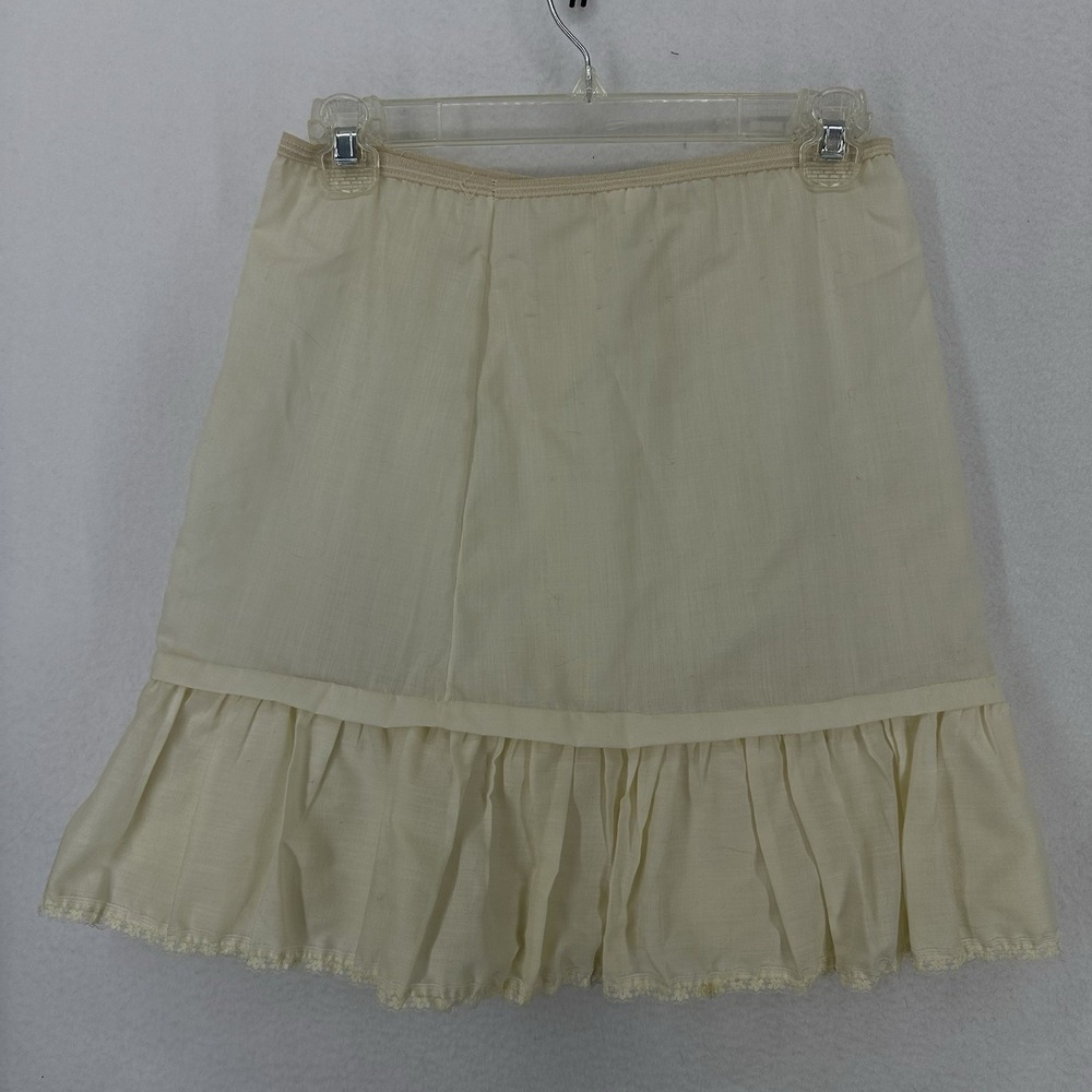 IC Vintage Slip‎ Skirt Womens Size 10 Cream